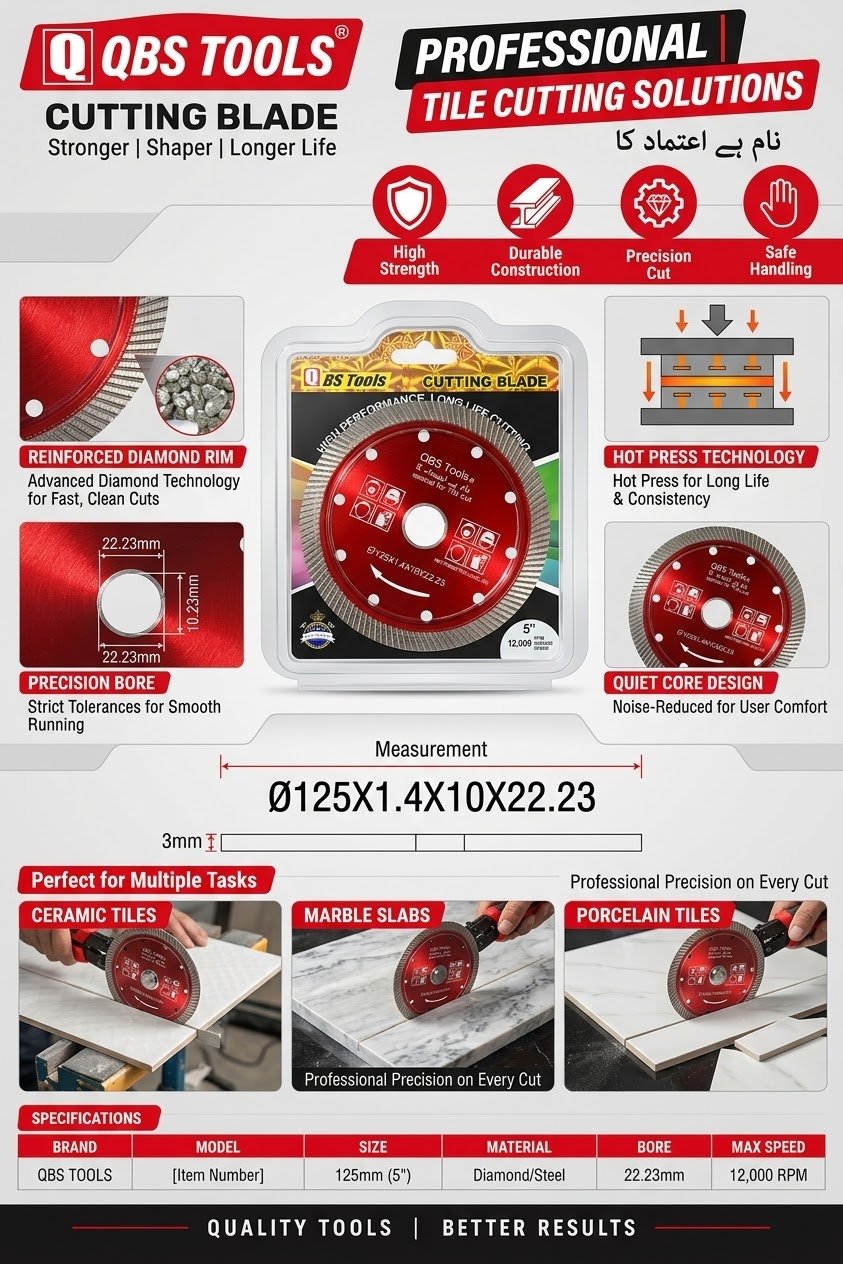 Professional Tile Cutting Blade 125mm