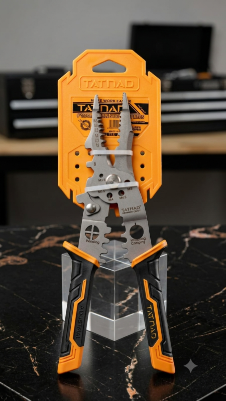TATNAD 8" 4-in-1 Multi-Function Wire Stripper Pliers