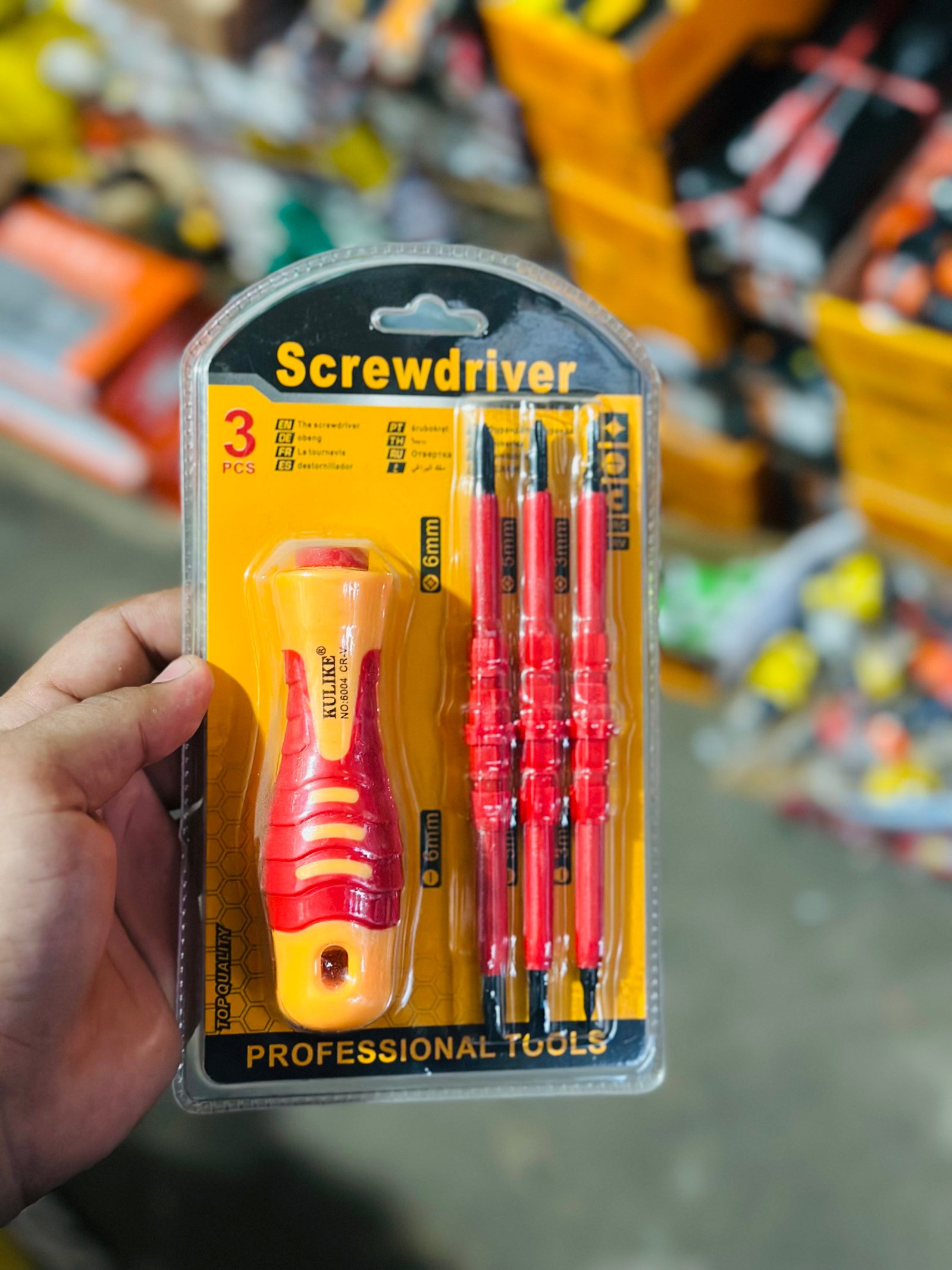 KUILEE 3PCS Professional Screwdriver Set - Double Ended 6mm